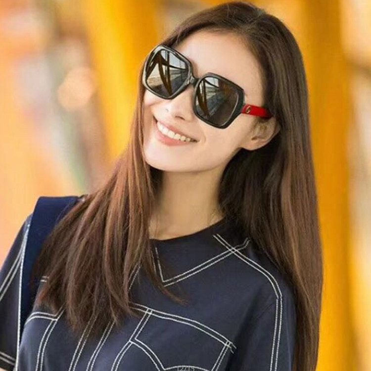 亚洲现货gucc大框方形倪妮同款墨镜gg0096sa明星太阳眼镜