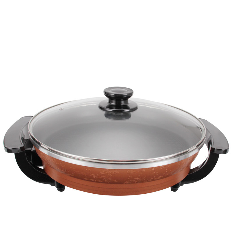 正品多功能电煎锅单面电饼铛烙饼锅水煎包锅煎烤机煎饼锅特大加深