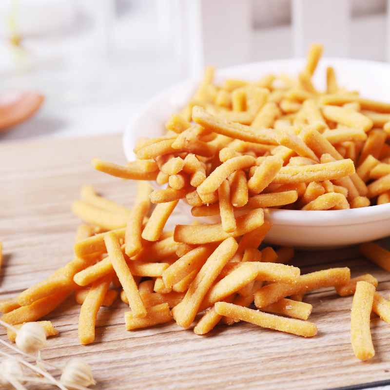 羊哥龙虾条500g原味麻辣味虾条休闲零食膨化食品干吃面掌心脆怀旧