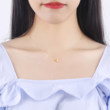 CEMNI / Millennium Gold Full Gold Five Pointed Star Pendant 18K Gold Necklace 3D Hard Gold Necklace Clavicle Chain For Girlfriend CEMNI / Millennium Gold Full Gold Five Pointed Star Pendant 18K Gold Necklace 3D Hard Gold Necklace Clavicle Chain For Girlfriend