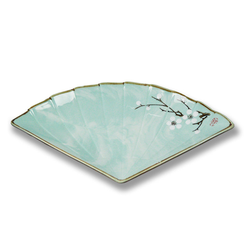 餐具精厨酒店用品创意盘子异形意境小菜凉菜扇形盘