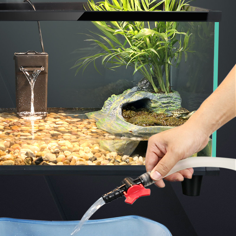 乌龟生态缸玻璃免换水鱼龟混养缸养乌龟专用缸家用乌龟屋饲养箱