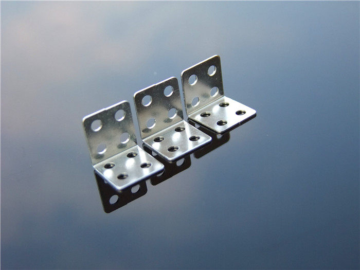 双排直角铁片 一面4孔 l型直角轴架 车架 组装配件 连接件 10个