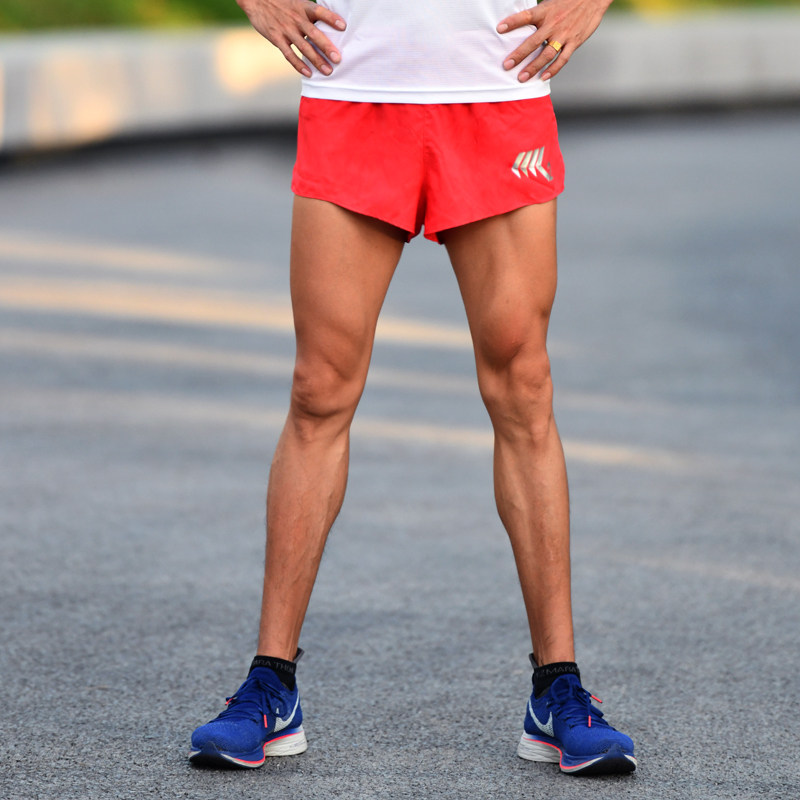 k2新款马拉松男子转特红色竞速跑步越野短裤更多慢跑装备