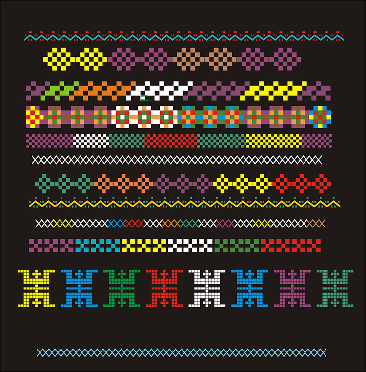 羌族图案图片片中国风民族文化花纹底纹边框纹理设计素材