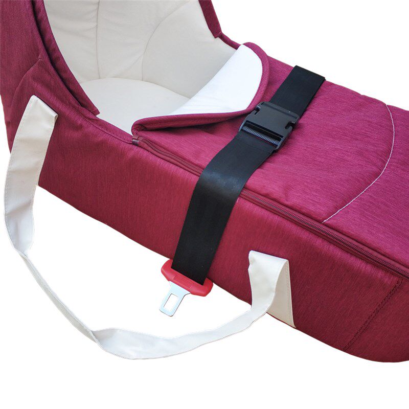 婴儿提篮车载安全带草编出院手提床睡篮子平躺摇篮