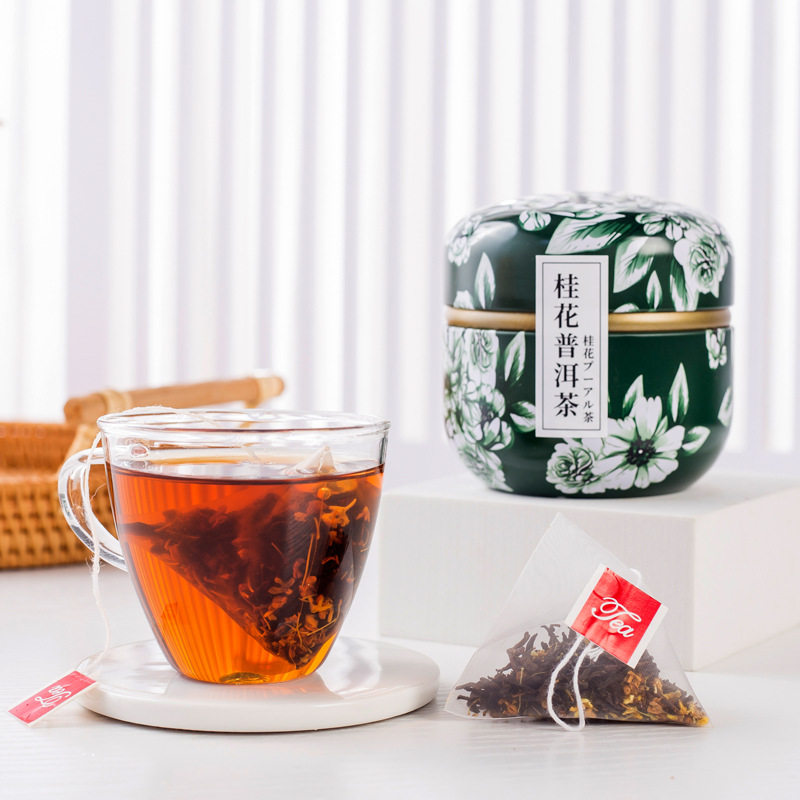 21种口味桂花普洱茶茉莉绿茶柠檬红茶黑茶养生袋泡花茶蜜桃乌龙茶