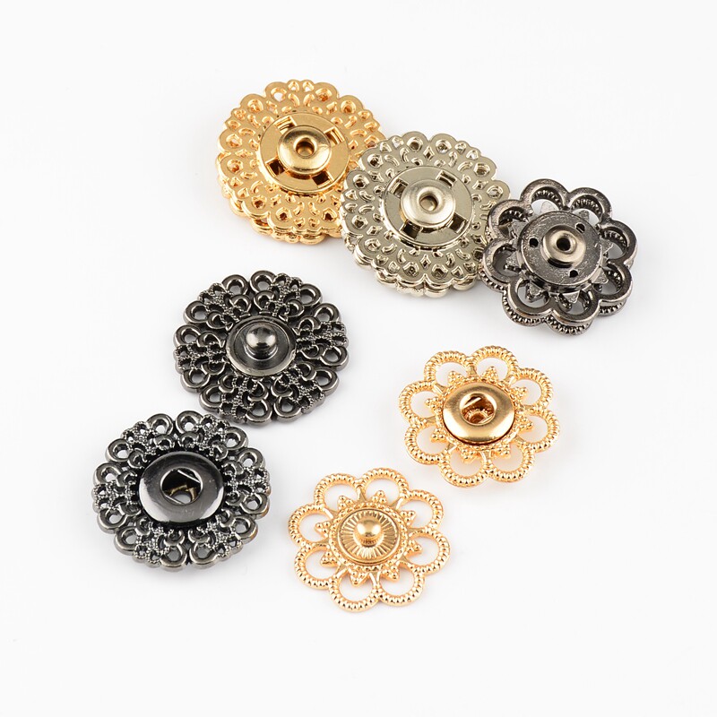 暗扣女羊绒大衣大号隐形扣子纽扣百搭毛呢衣服金属摁扣子母扣按扣