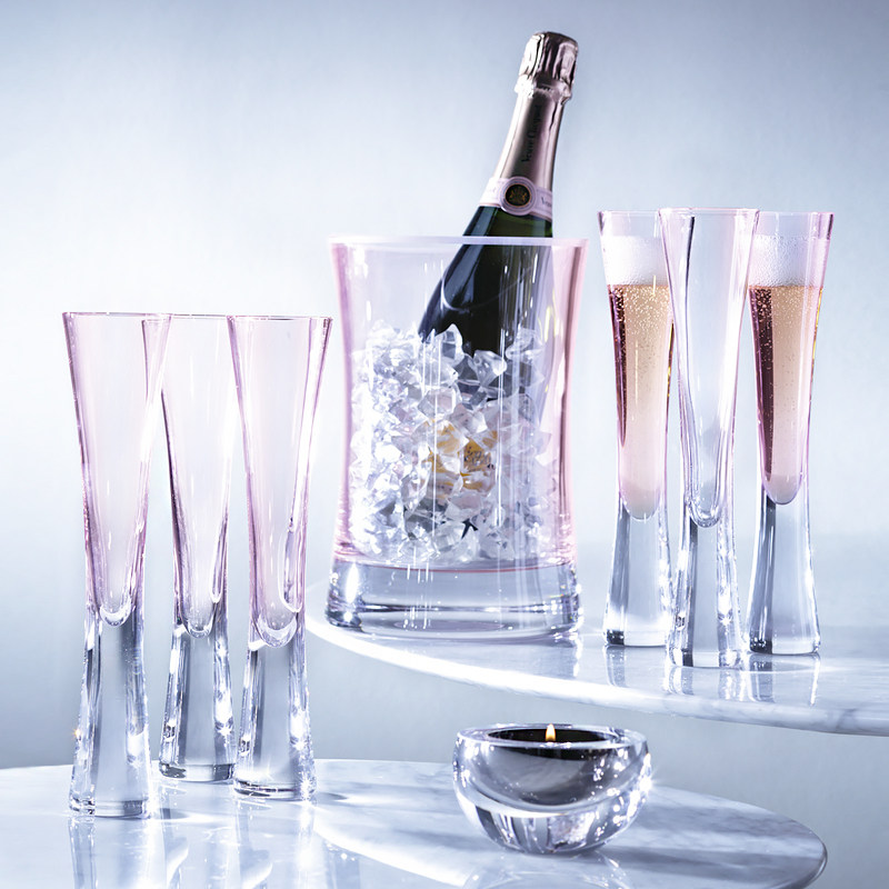 英国lsa进口两只水晶香槟起泡酒杯欧式创意酒杯