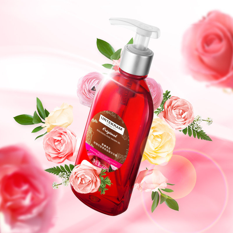 亚缇克兰 250ml玫瑰花皙嫩氨基酸沐浴露女 滋润保湿补水嫩肤
