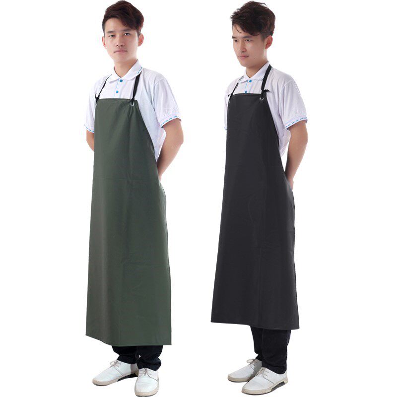 围裙杀猪猪皮防水防油围群黑色耐酸酸碱加厚围裙