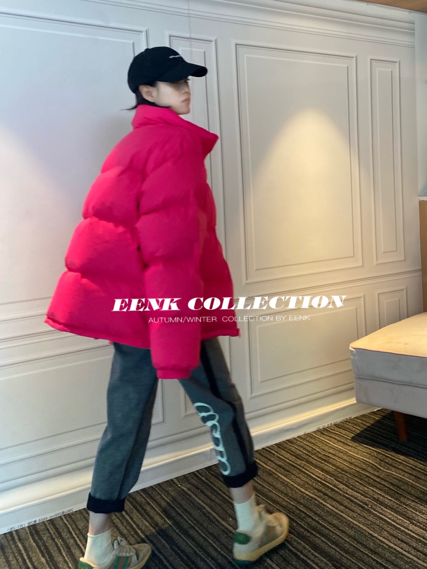 现货】pushbutton 21f/w 谁穿谁好看 bi入冬日保暖防风面包羽绒服