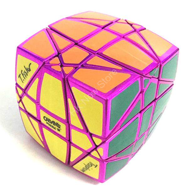 魔方calvinpuzzle开尔文电镀电镀面包高难度复杂异型方高魔方
