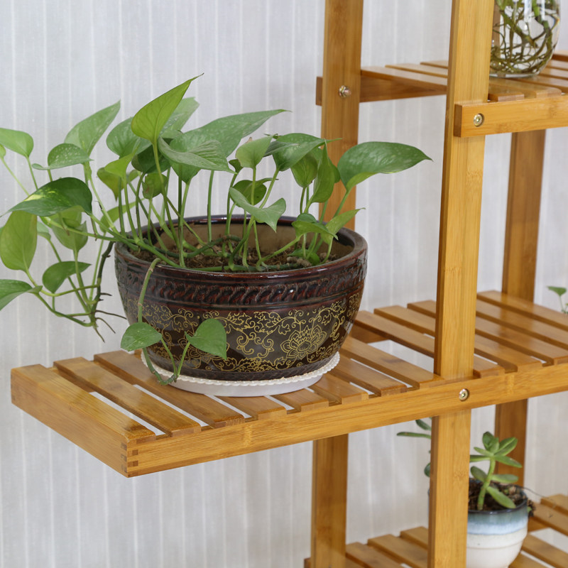 楠竹竹木花架竹质客厅多肉花盆盆架落地式室内外花架