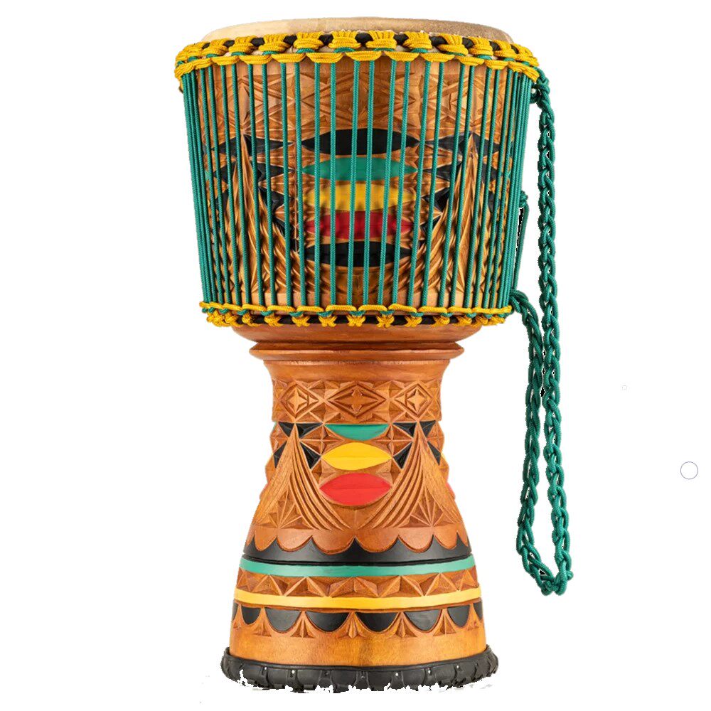 现货meinl麦尔非洲乌拉12寸整木羊皮手鼓雕刻非洲鼓