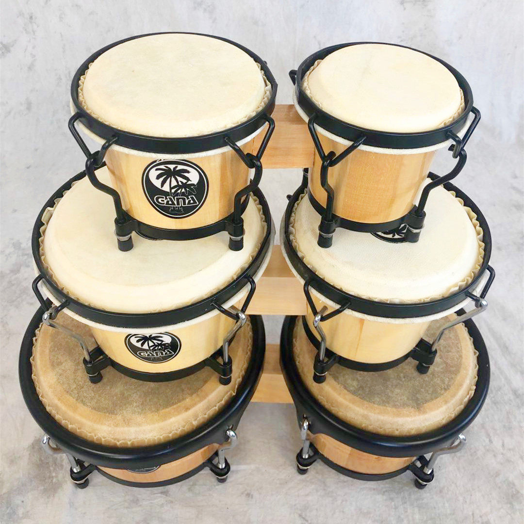 gana新款 加纳 邦哥 bongo邦戈鼓 羊皮 奥尔夫乐器 儿童手鼓