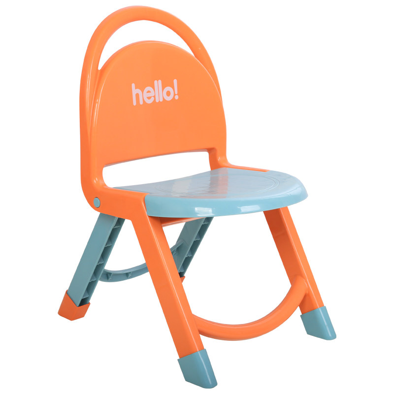 儿童折叠幼儿园背椅加厚板凳宝宝餐椅塑料椅子儿童椅原婴童