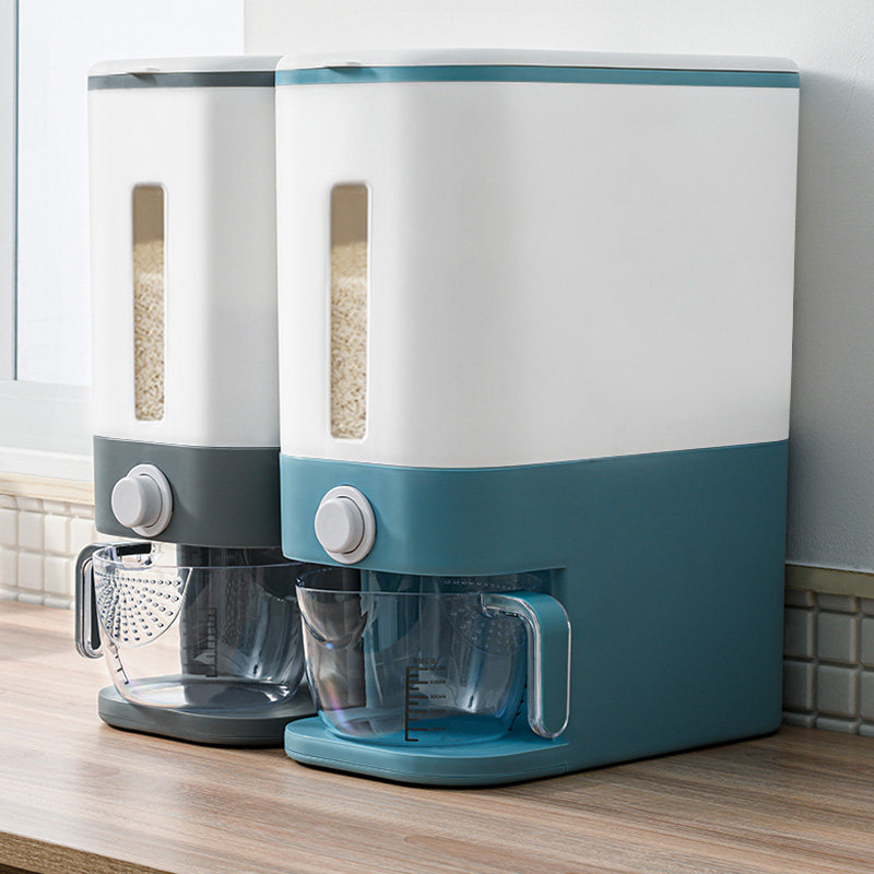 日本智能计量米桶家用防虫防潮密封加厚米缸米桶