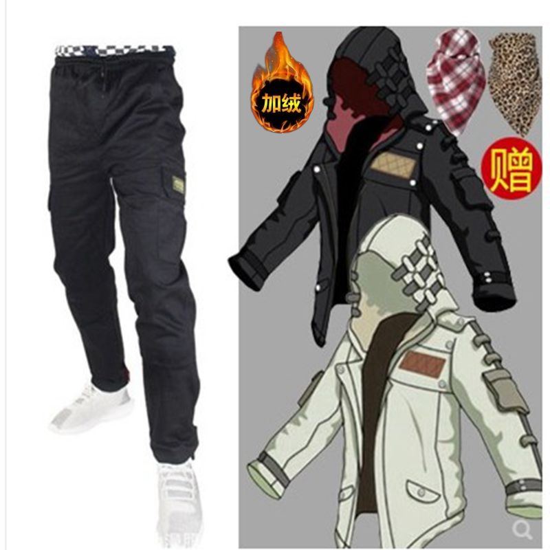 秋冬绝地求生吃鸡风衣学生套装厚款刺激战场风衣