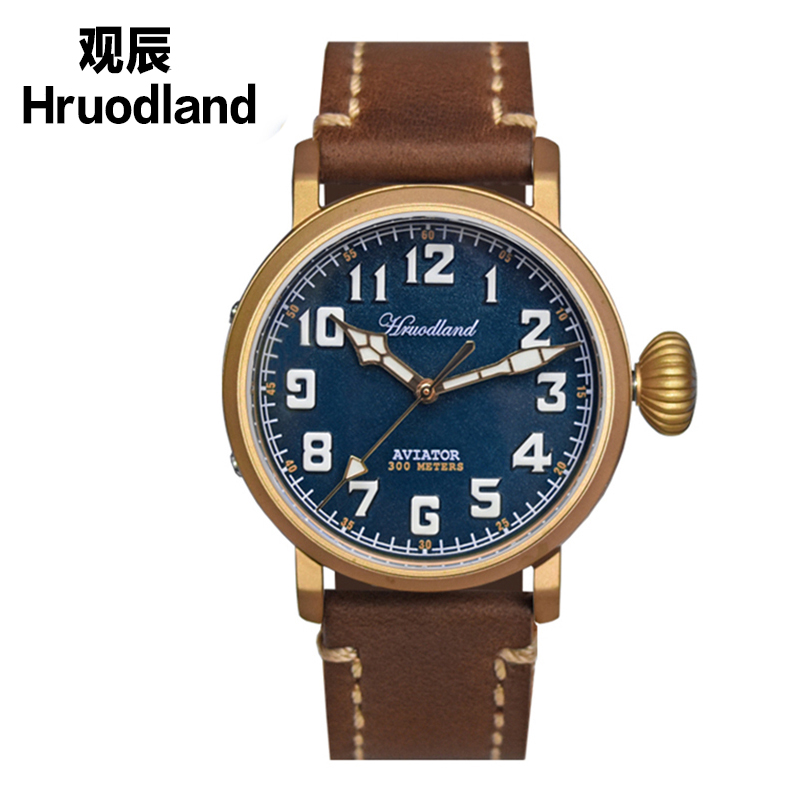 观辰青铜大飞行员户外战术军工表防水夜光潜水手表男包邮
