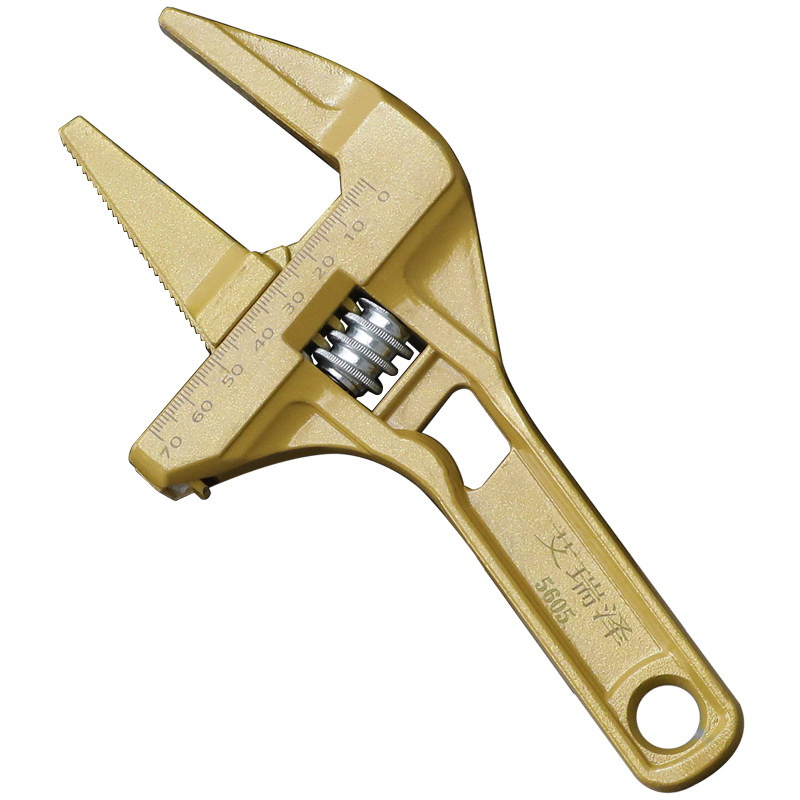 卫浴扳手工具多功能短柄大开口万能活动扳手下水管道龙头专用维修