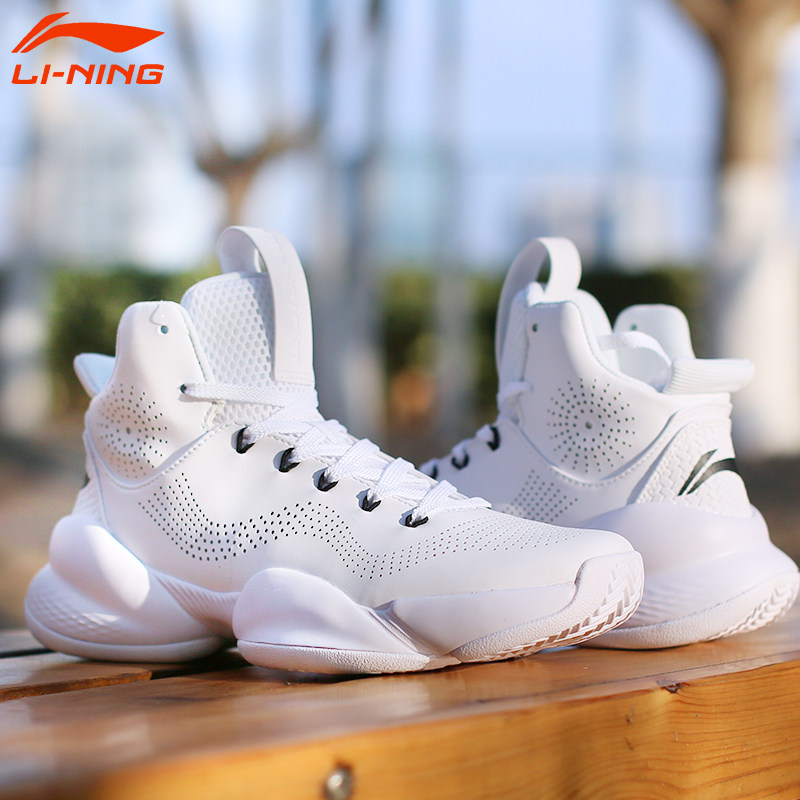 李宁篮球鞋男2020新款空袭5v2高帮耐磨实战学生防滑运动鞋