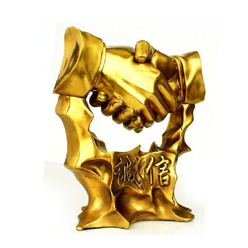 握手办公桌摆件诚信工艺家居家居装饰装饰品工艺品摆件