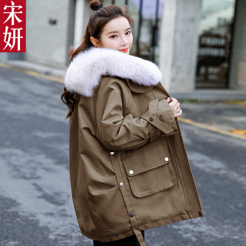 派克克服加绒工装棉衣女冬2020韩版宽松棉服棉衣