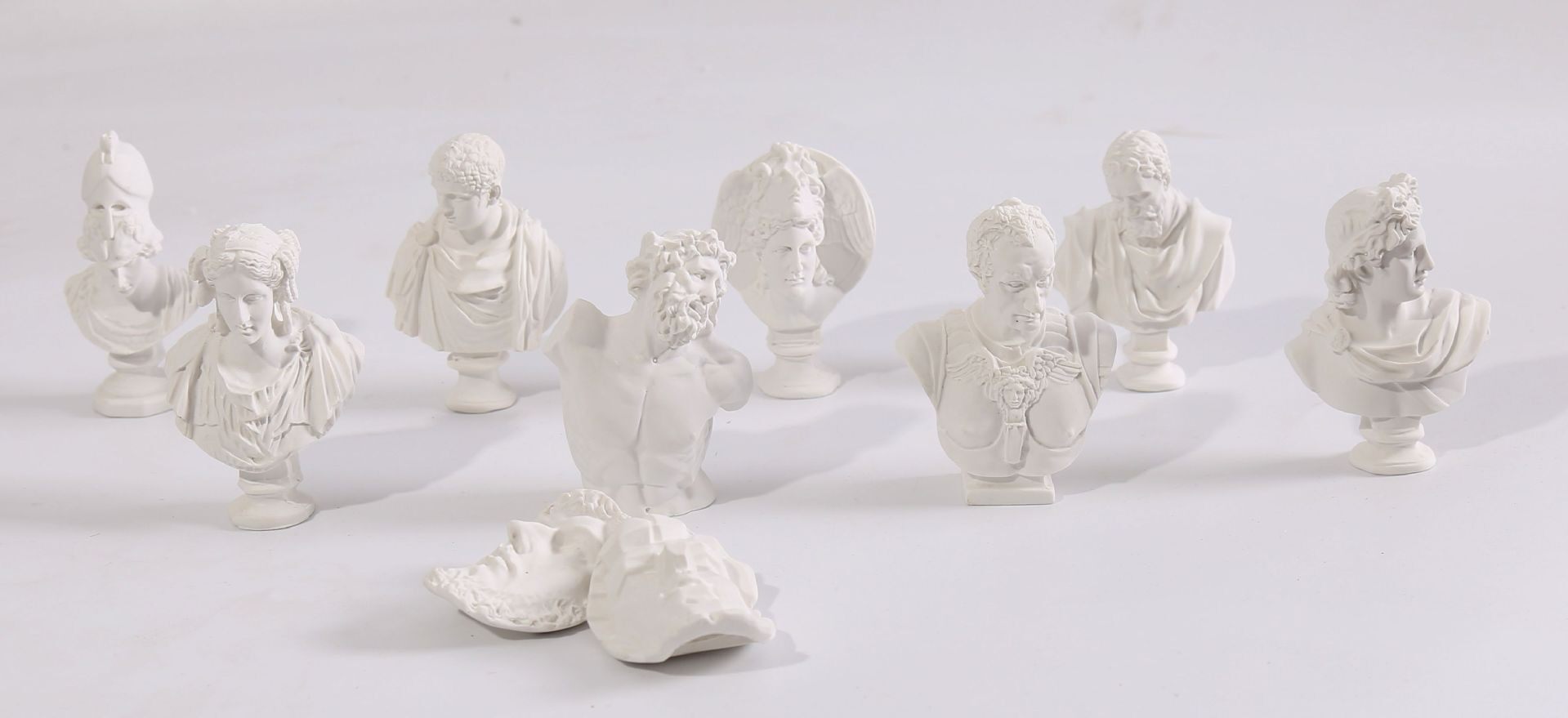 迷你小石石膏雕像全套立体经典设计树脂树脂工艺摆件