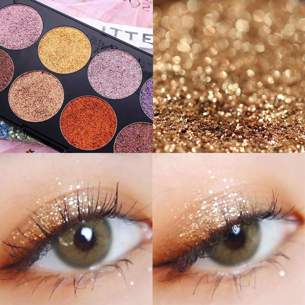 bling土豆妆闪舞台表演儿童眼影亮片金葱八色眼影