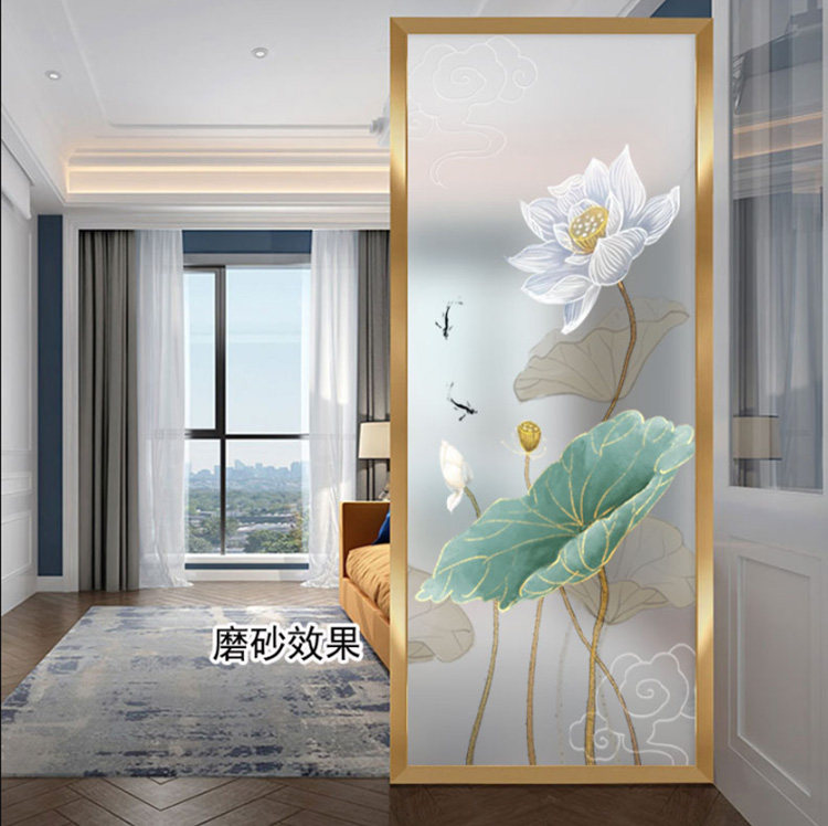 长虹钢化雕刻艺术立体瓦楞喷砂压花波纹白水艺术玻璃