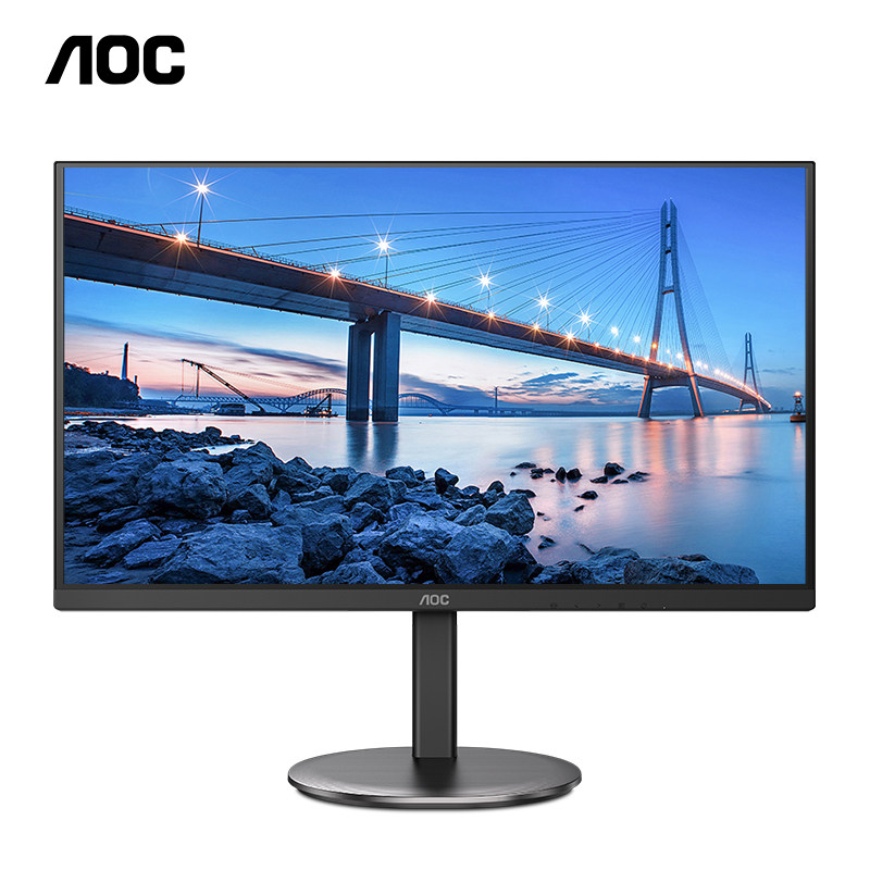aoc壁挂外接显示屏电脑商务办公台式hdmi边框24v4h显示器
