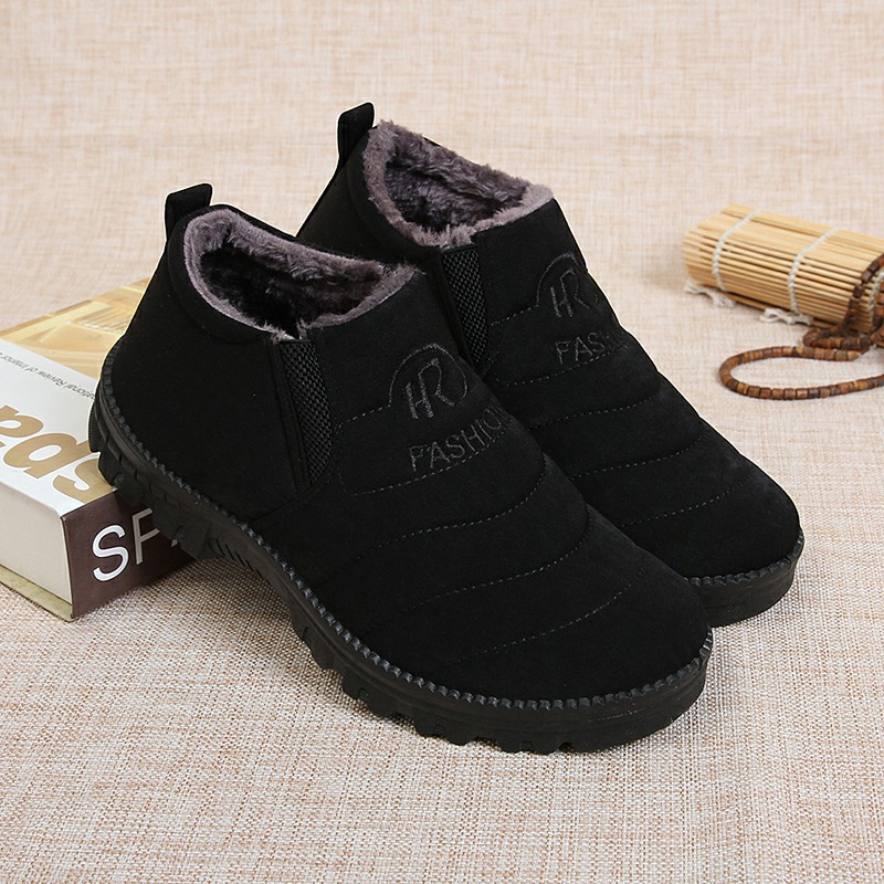 冬季男士棉鞋老北京布鞋男款休闲冬鞋韩版雪地靴加绒