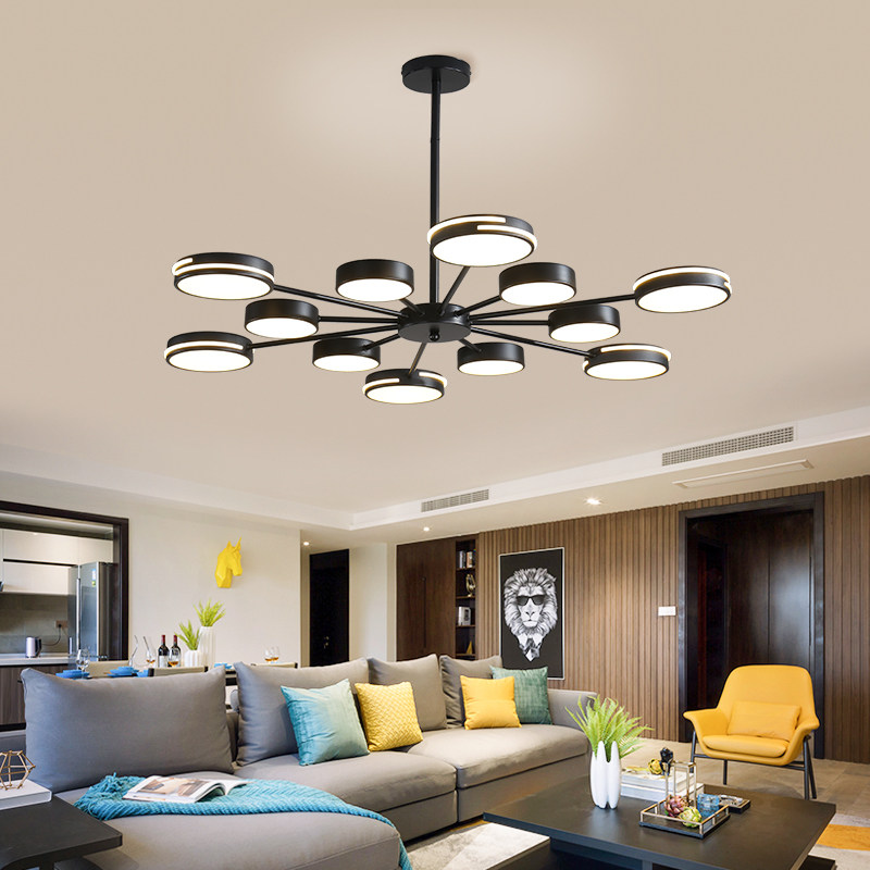 客厅吊灯2021新款主灯北欧灯具现代书房吸顶灯客厅吊灯