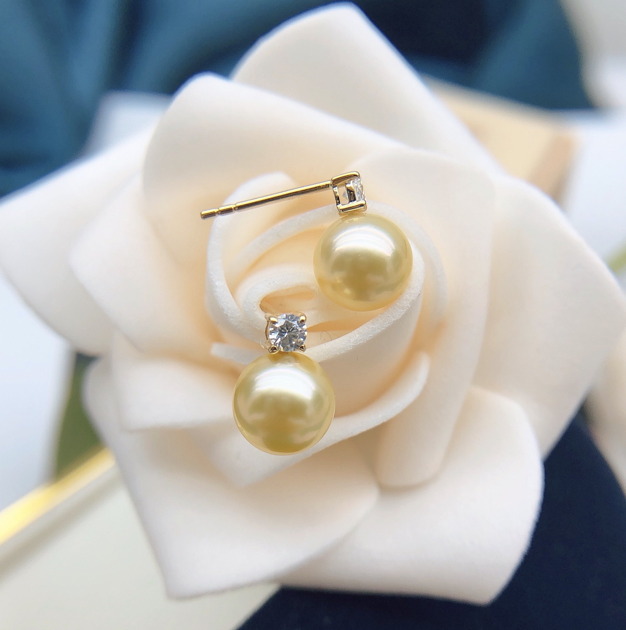 珍珠惜妮戴妃王妃耳钉简约时尚同款耳饰18k耳饰