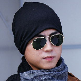 帽子薄款男士无檐春秋冬天头巾男韩版套头包头帽子