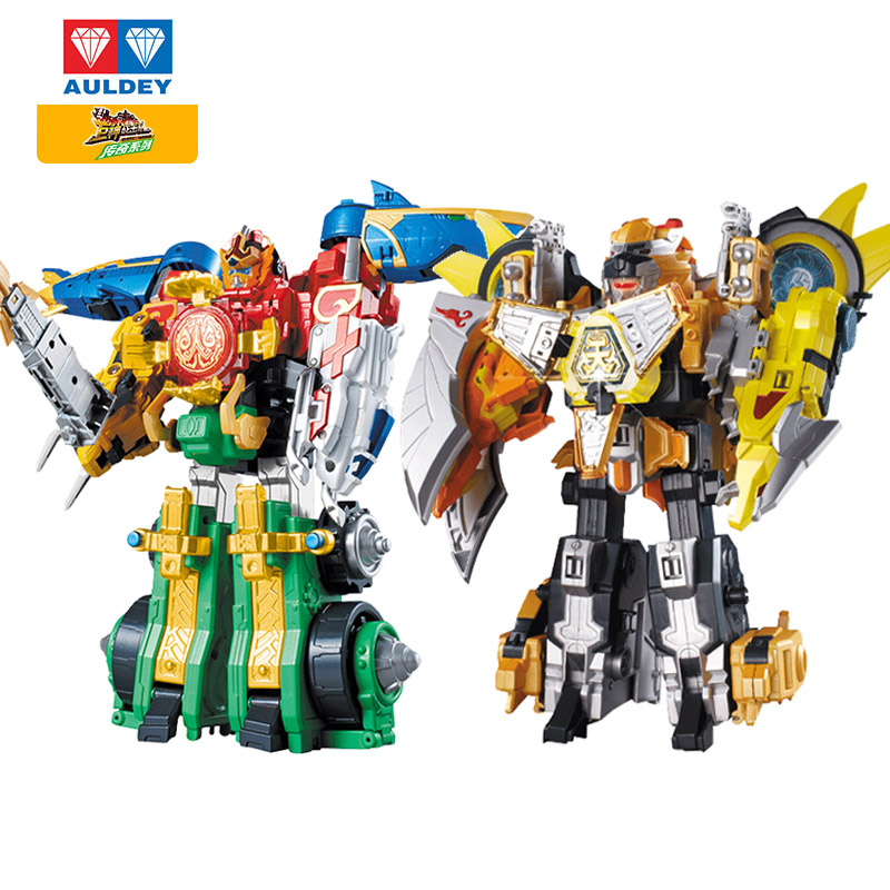 奥迪双钻巨神战击队豪华版巨神勇击王合体变形玩具一套儿童机器人
