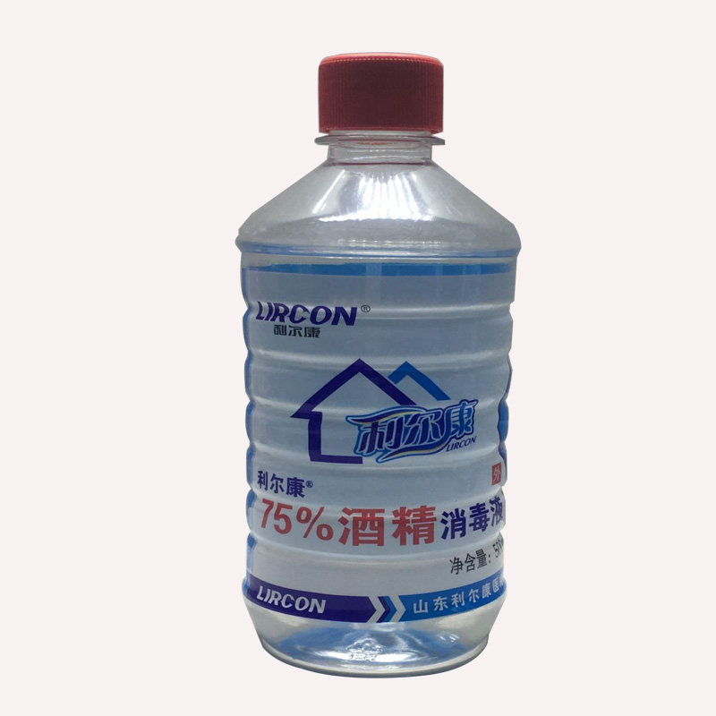 利尔康75酒精消毒液家用500ml皮肤伤口器械物品杀菌清洁消毒乙醇