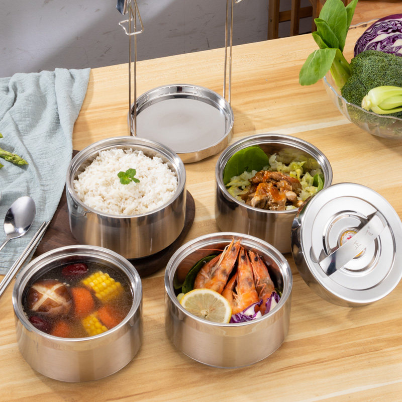 多层保温饭盒304不锈钢
