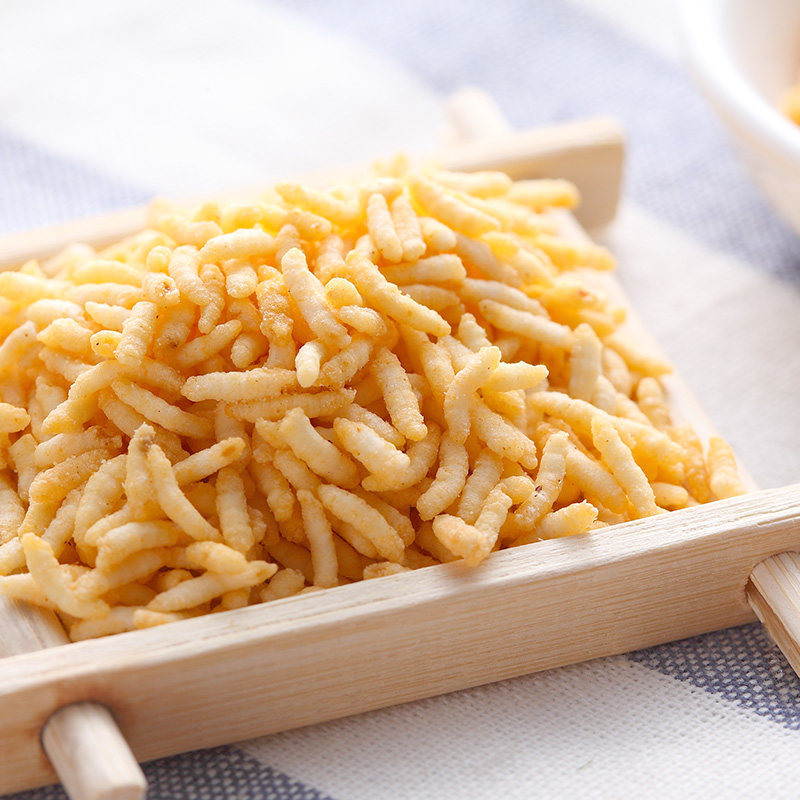 粮悦大吃炒米206g零食小吃休闲食品膨化食品原味牛肉膨化食品