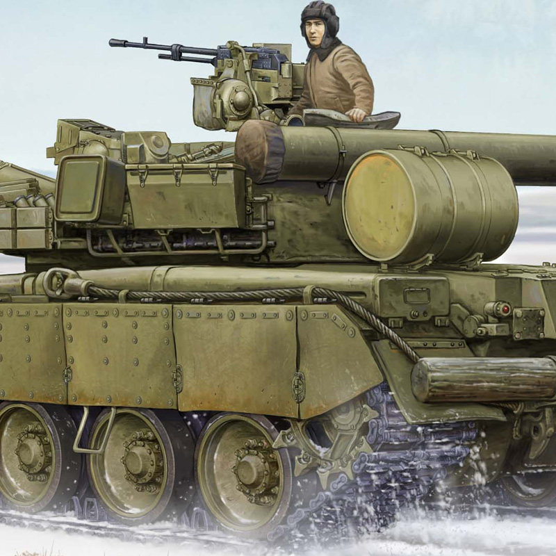 【坦克】小号手拼装军事模型 仿真1/35俄罗斯t80bv