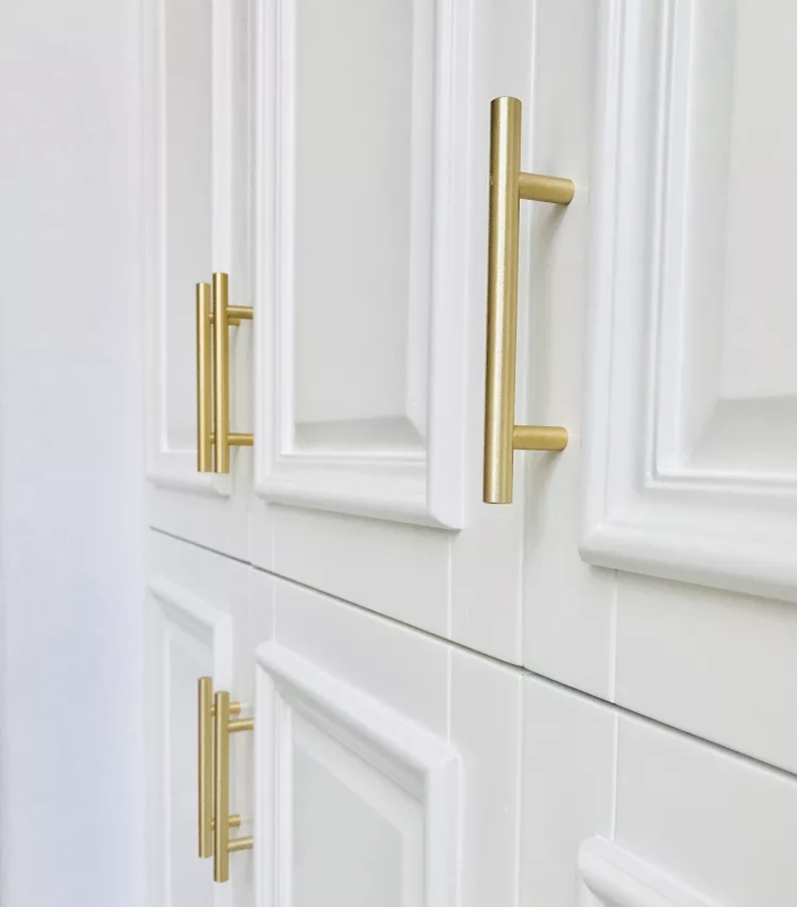 光明铜匠师现代简约纯黄铜实心拉手衣柜门橱柜抽屉欧式美式圆把手