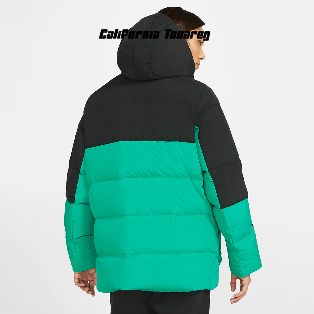 耐克jordan男连保暖防风御寒中长休闲羽绒服ck6662-011运动羽绒服