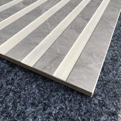 卫生间通体大理石1500淋浴房防滑凹凸地砖浴室拉槽地板瓷砖玻化砖