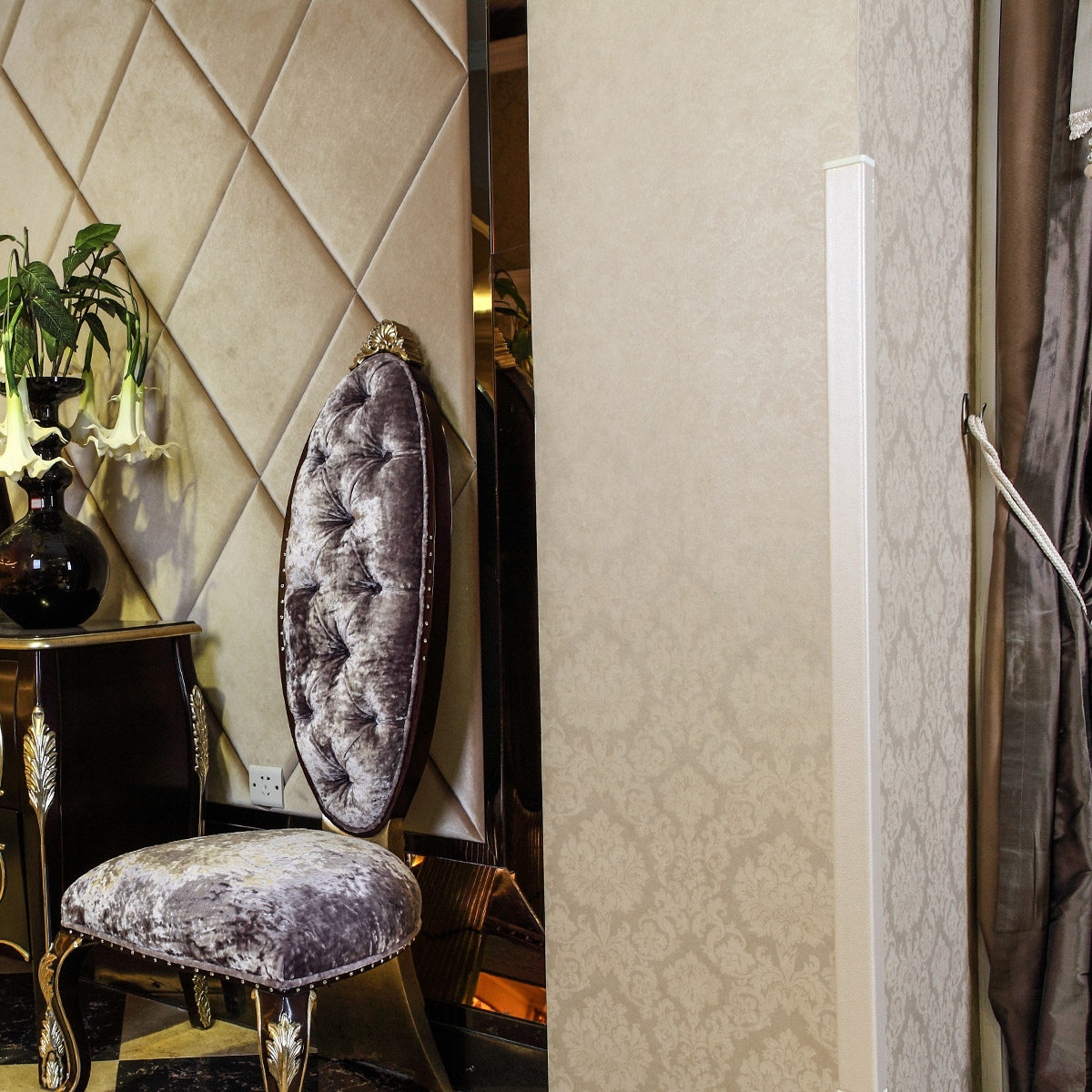 墙角斯戴尔高档软包简约护墙保护护角条轻奢奢华护墙角