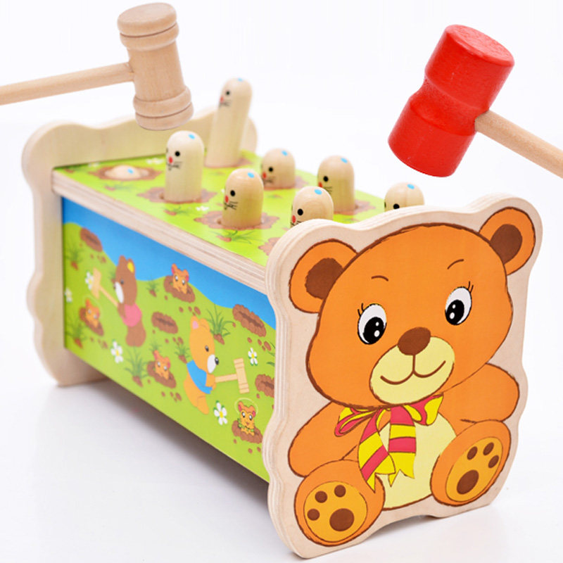 儿童大号打地鼠锤子6-12个月婴幼儿益智1-3周岁宝宝敲打玩具男孩