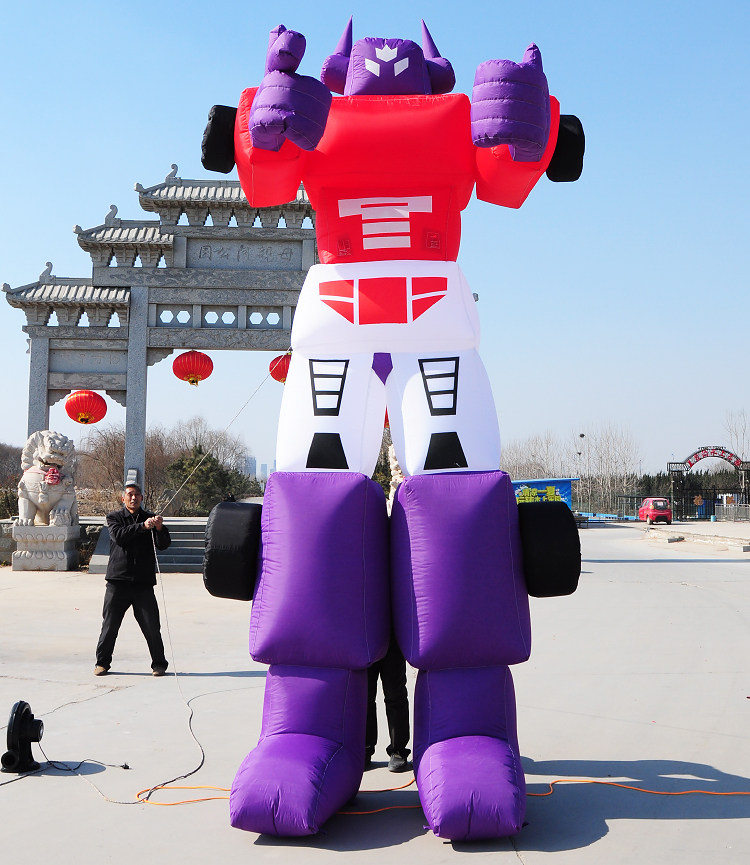 卡通气模定制变形金刚机器人广告充气开业人偶庆典拱门