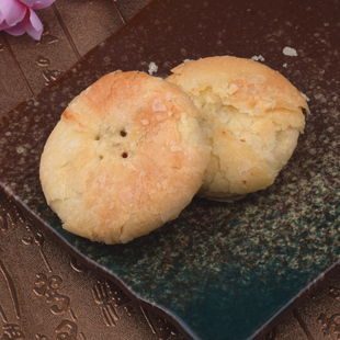 济南特产芳蕾玫瑰鲜花饼传统糕点酥皮重瓣红玫瑰老幼休闲零食小吃