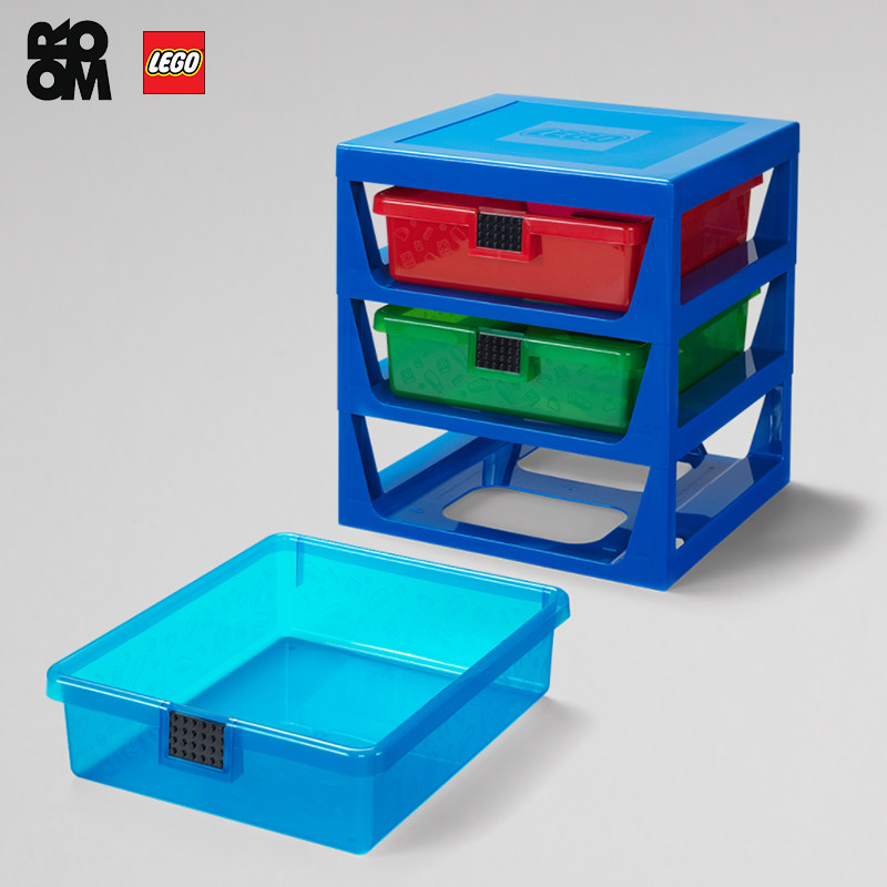 乐高积木收纳儿童多功能玩具整理抽屉多层家用塑料积木
