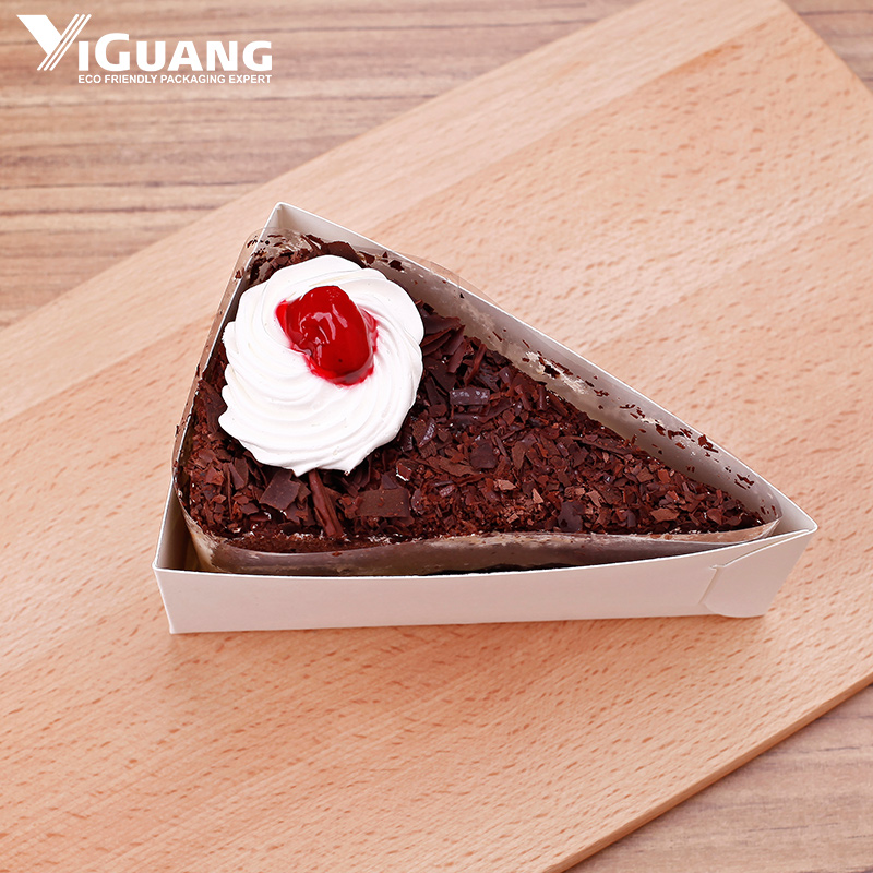 三角慕斯蛋糕围边装饰白卡烘焙用纸切块包装烘焙用纸